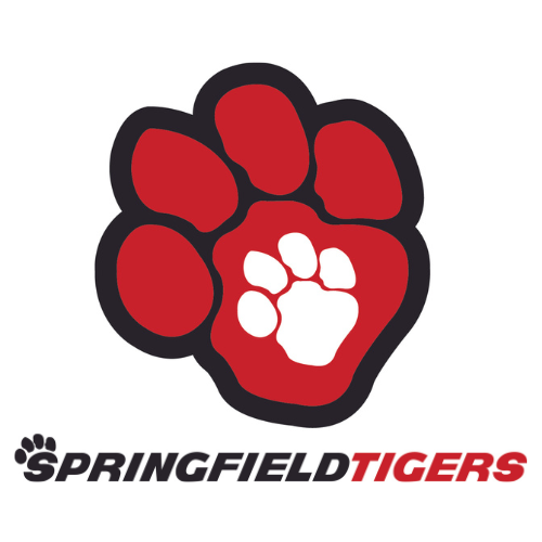 The Springfield tigers logo with the words Springfield Tigers at the bottom