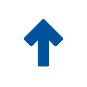 blue arrow pointing up