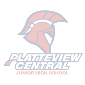 the logo for platteview central junior high school