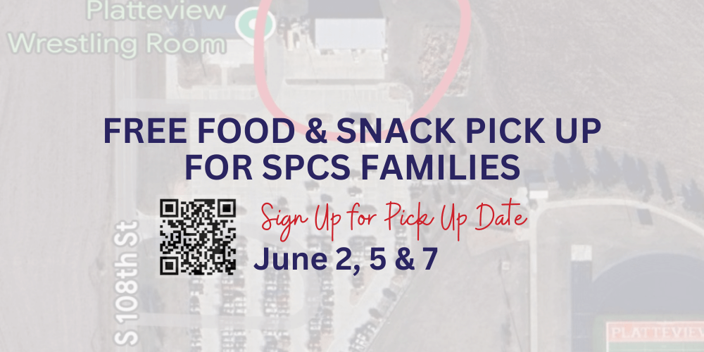 FREE Food & snack pick up for SPCS families text pick up dates in June